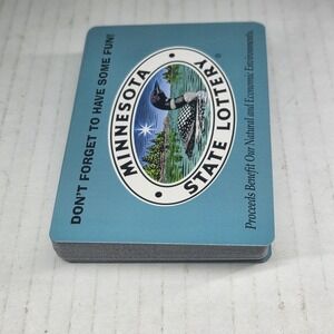 Vintage Minnesota State Lottery Playing Cards Unused Blue Loon Deck Promo 1990s